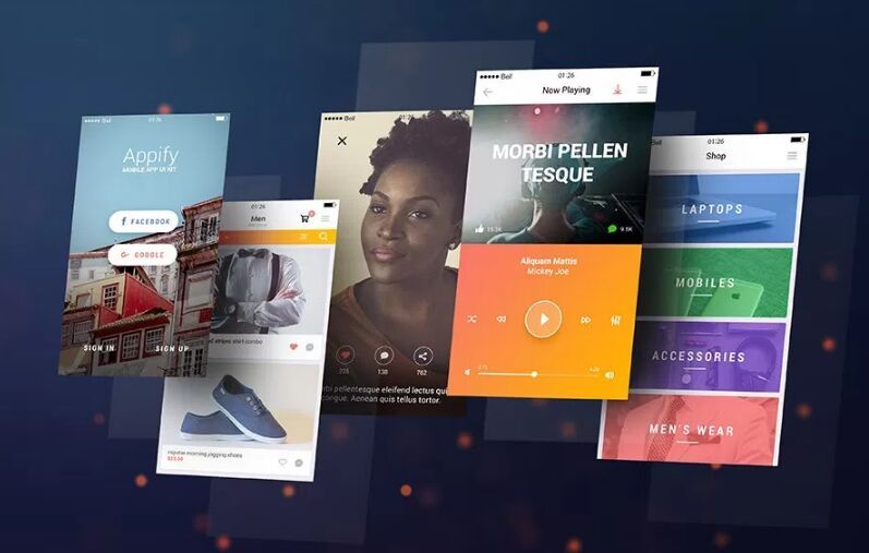 12+ Free Elegant App Screen Mock-ups For Mobile App Designers